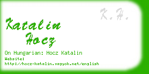 katalin hocz business card